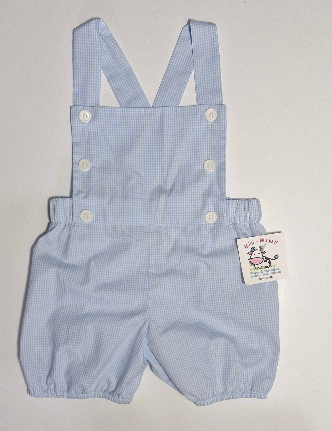 Overall cuadrito celeste