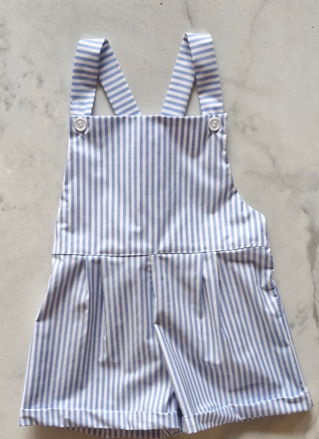 Overall rayas celeste