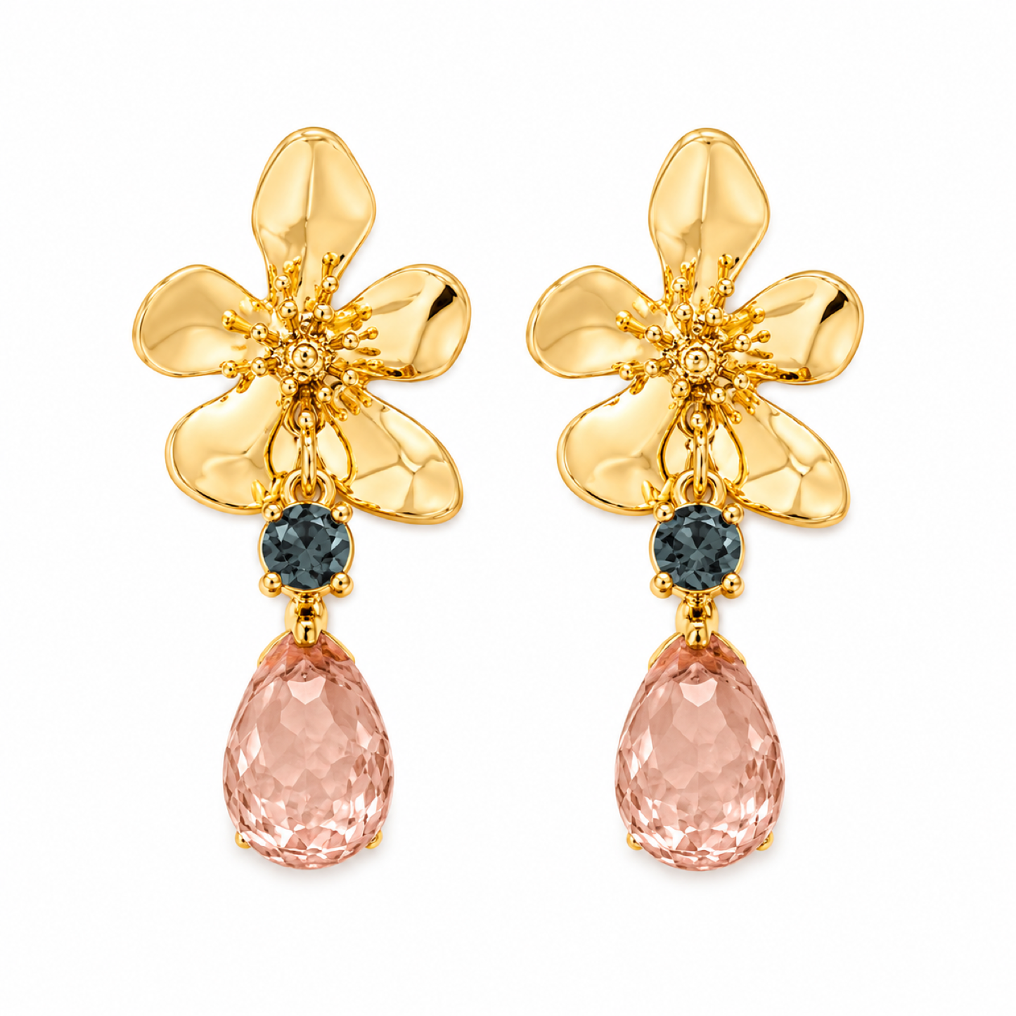 Aritos flores y bead blush