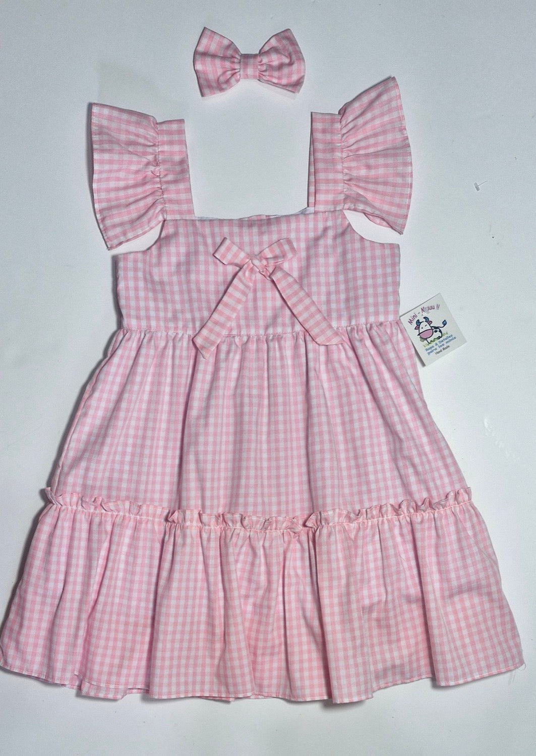 Vest cuadros rosados