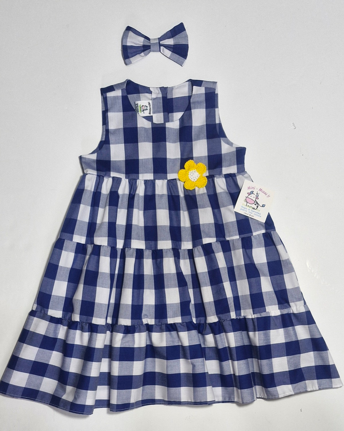 Vest Cuadros azules CROCHET