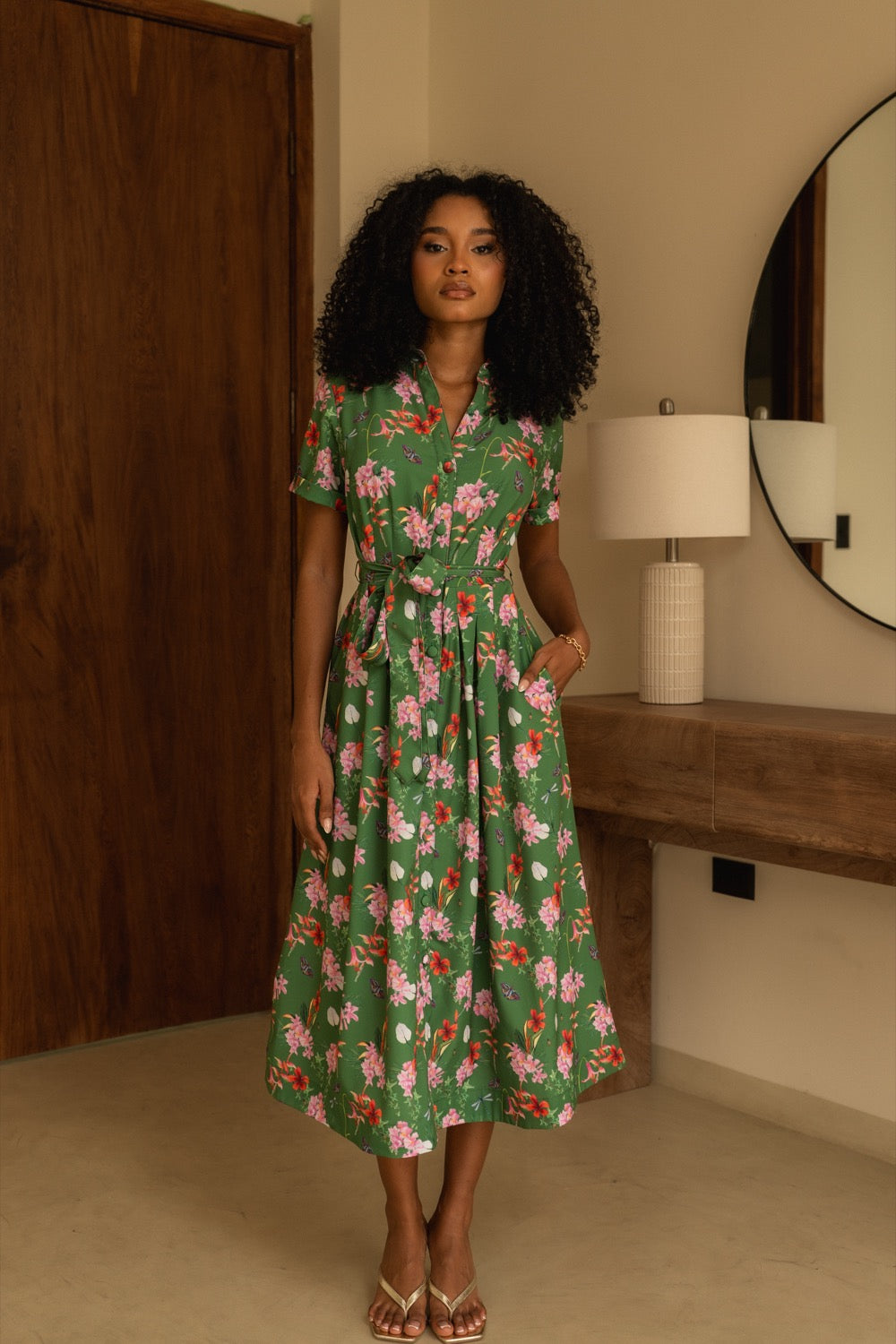 ARALIA DRESS- PRINT FLORESTA