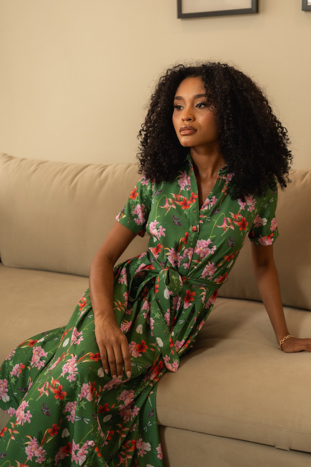 ARALIA DRESS- PRINT FLORESTA