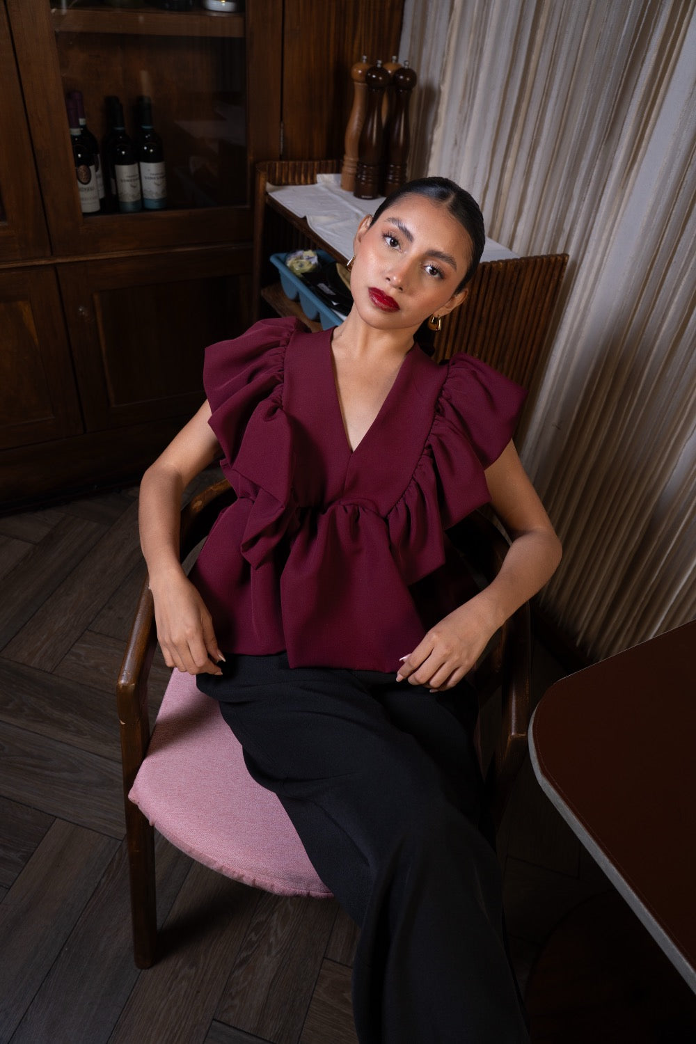 AURORA TOP PEPLUM