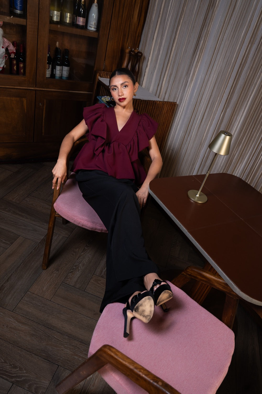 AURORA TOP PEPLUM