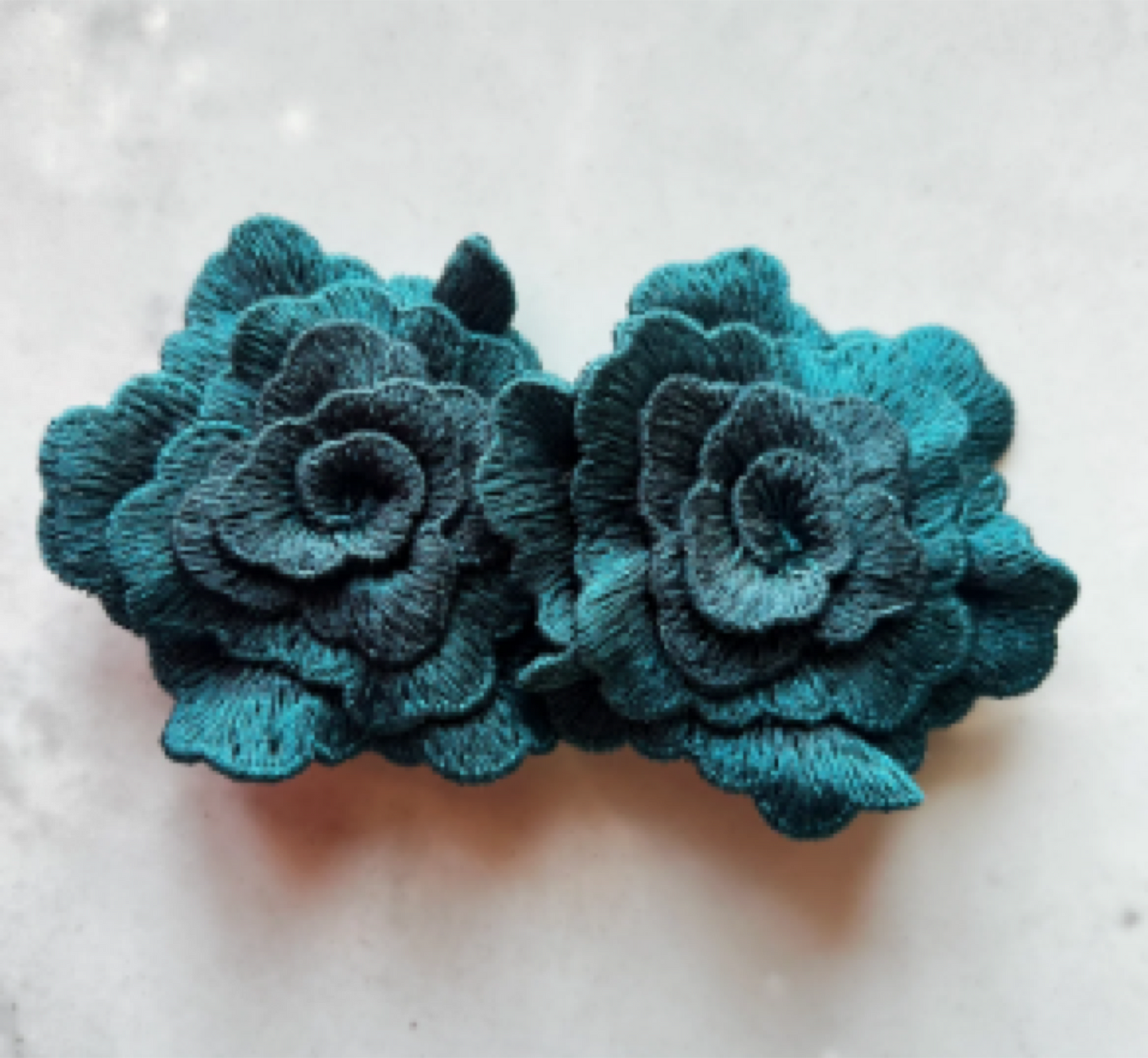 Aretes de Rosas Azulado