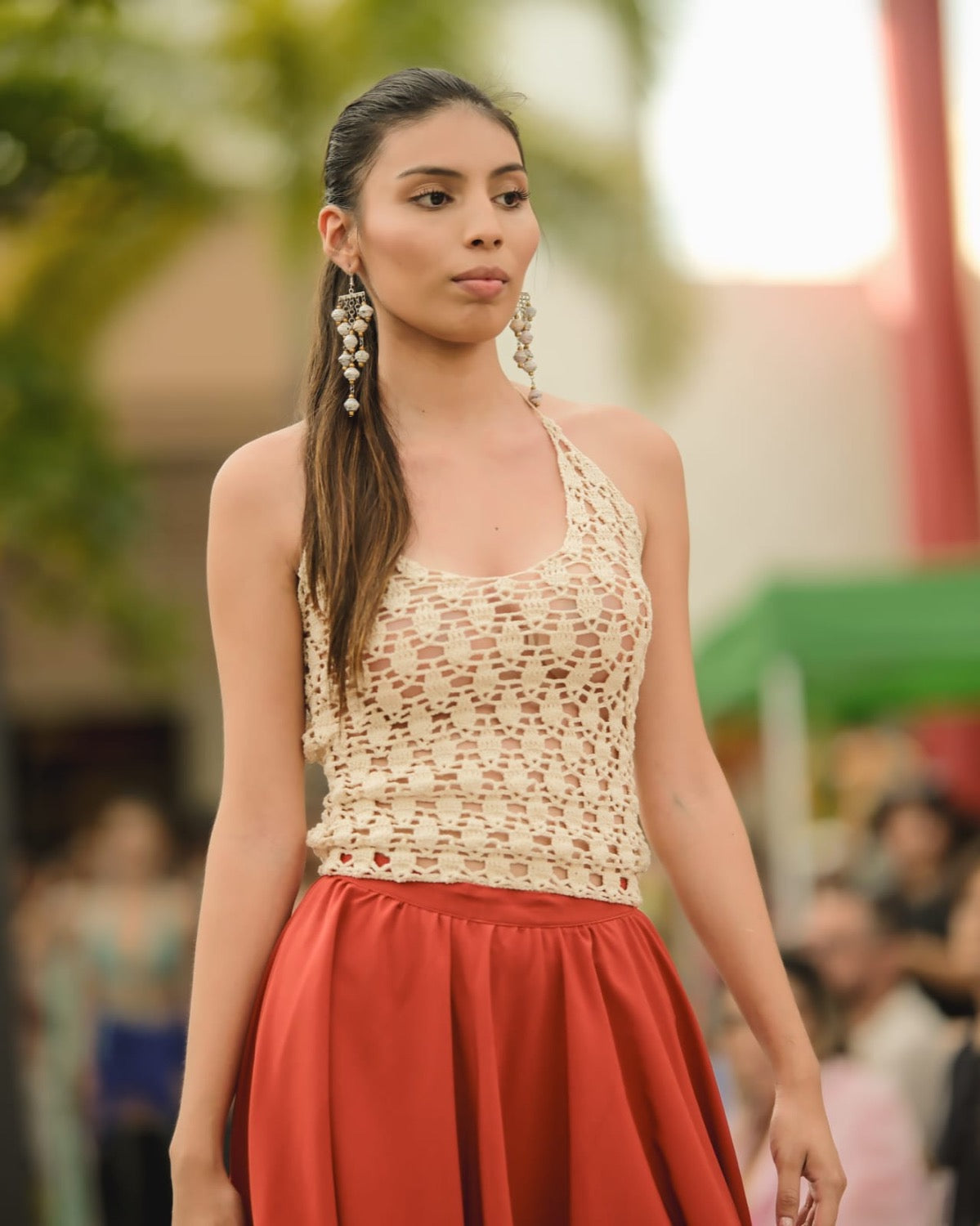 BLUSA ESTILO ROMBO TEJIDA