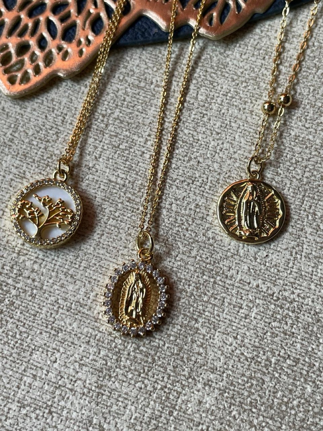 Collar dije oro varios