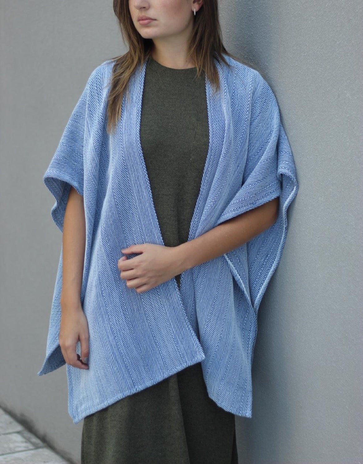 Poncho Cojutepeque azul