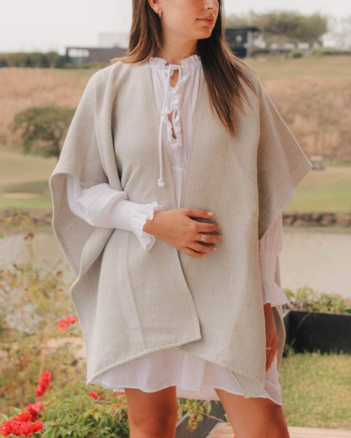 Poncho Cojutepeque beige