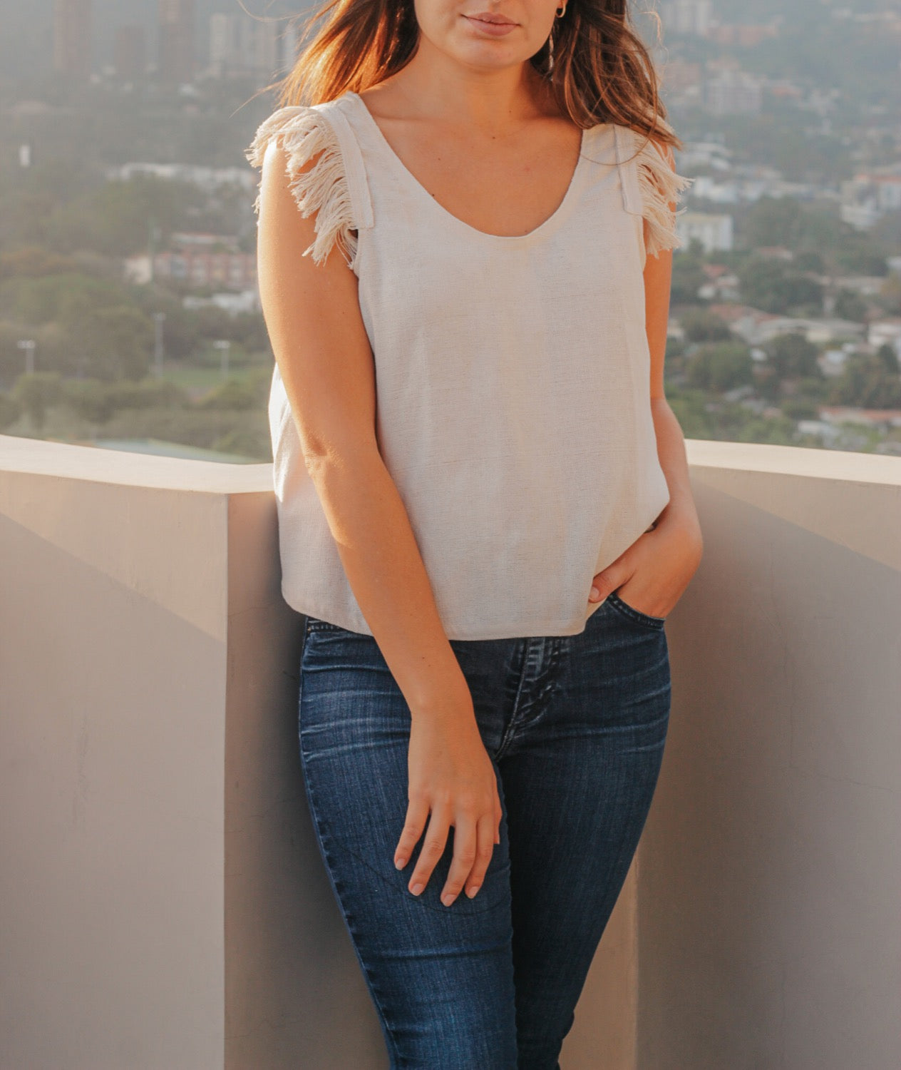 Blusa hilos sueltos