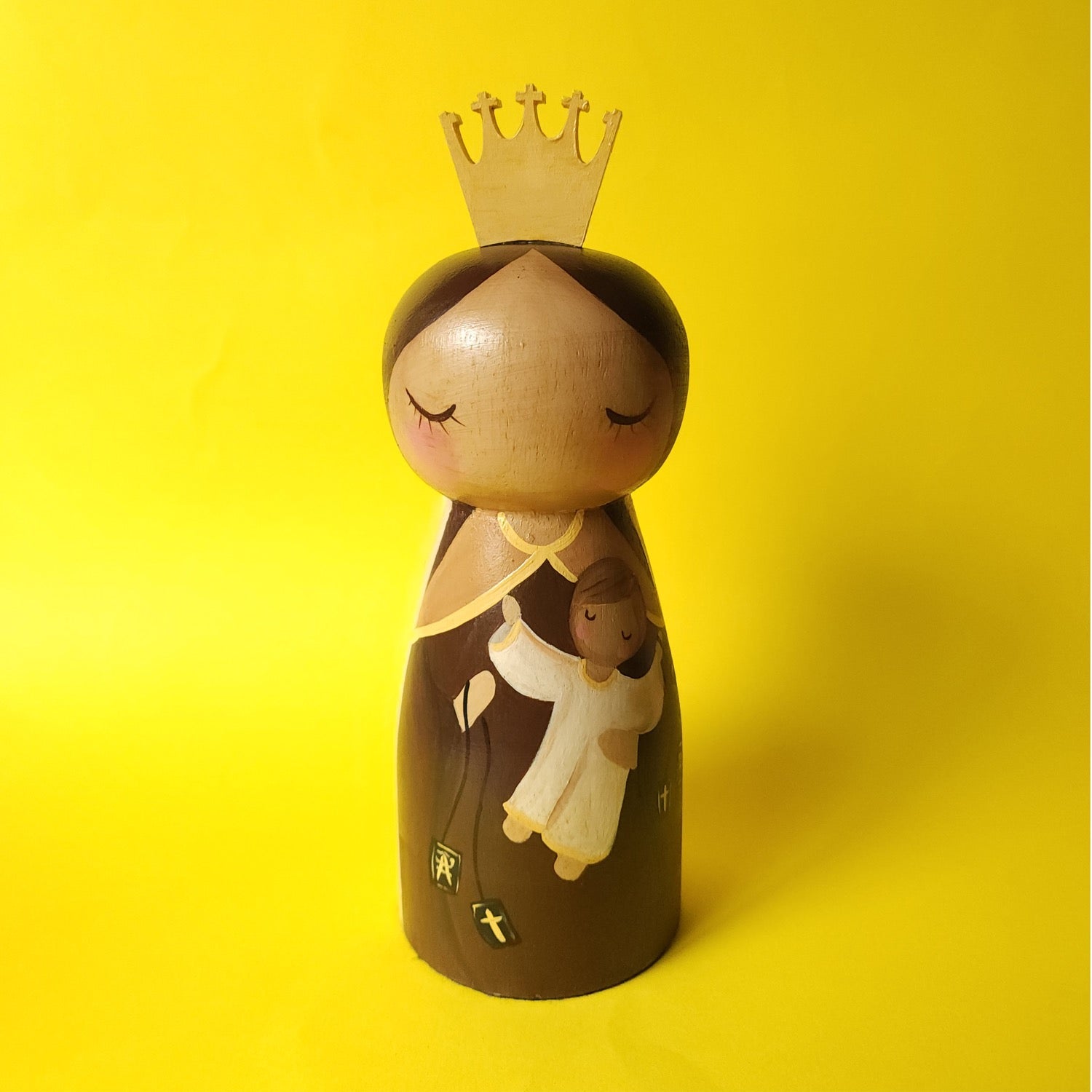 VIRGEN DEL CARMEN MADERA MEDIANA
