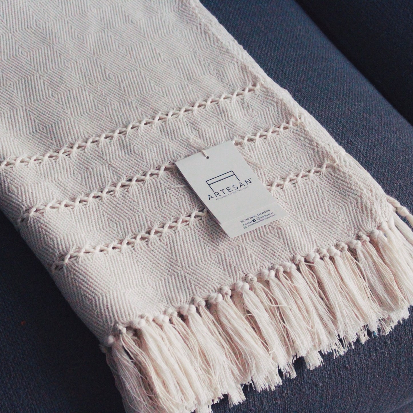 Pie de Cama Beige Rombo