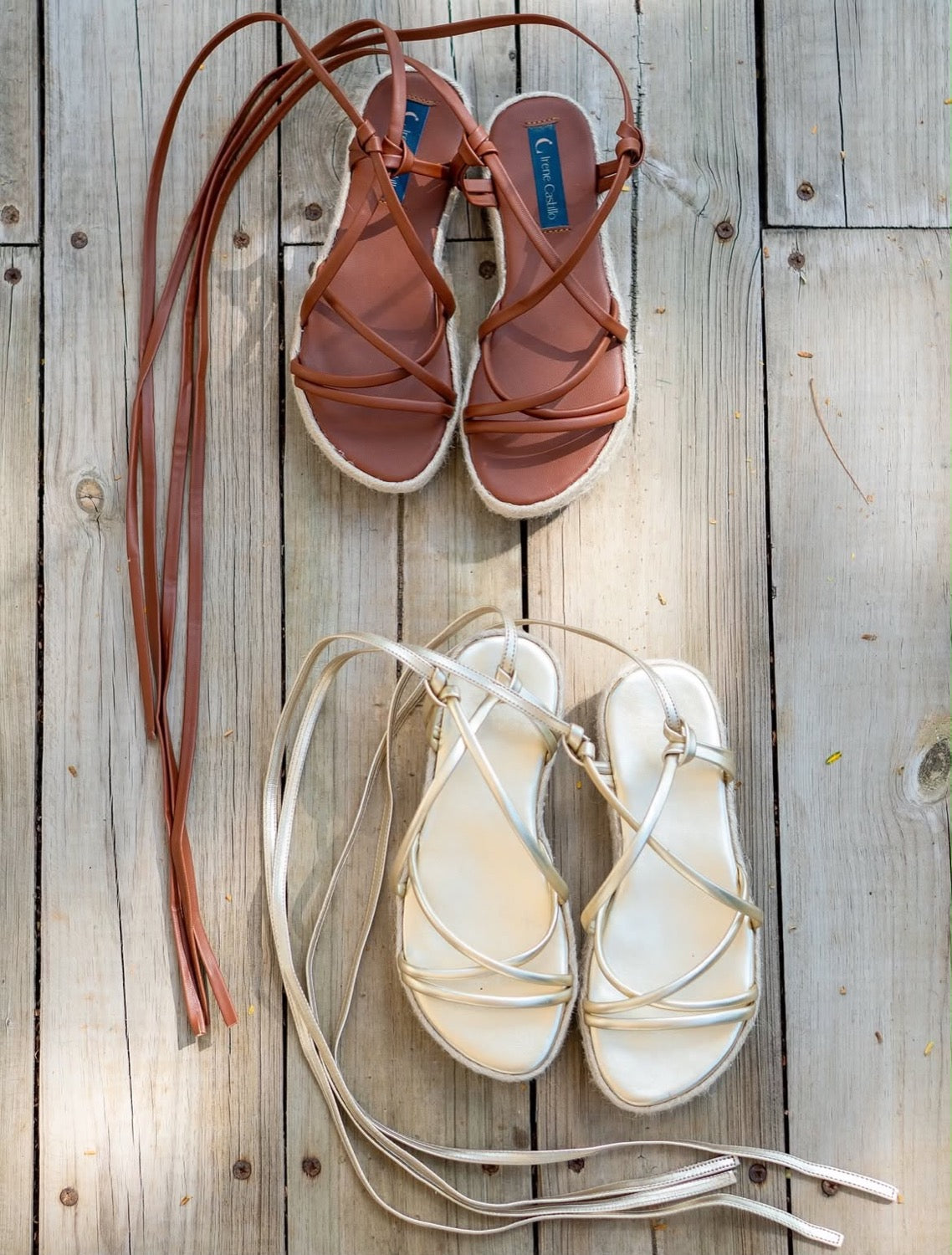 Sandalias de cintas