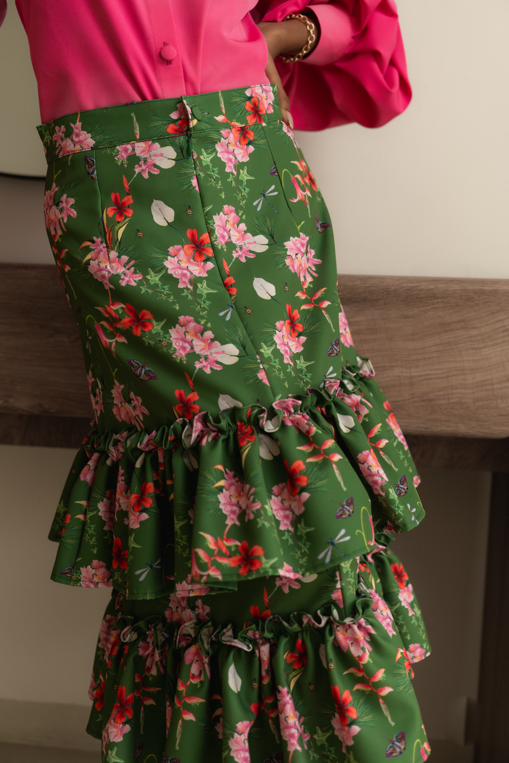 LIRA SKIRT- PRINT FLORESTA
