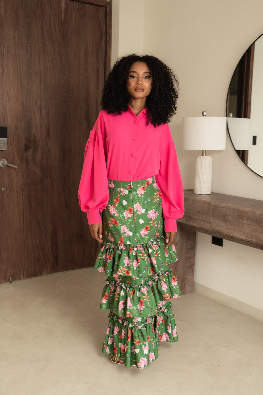 LIRA SKIRT- PRINT FLORESTA