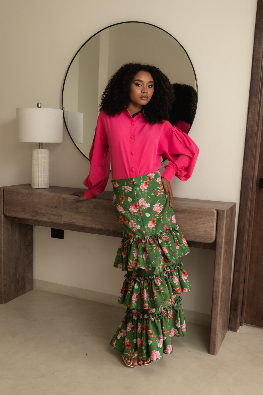 LIRA SKIRT- PRINT FLORESTA