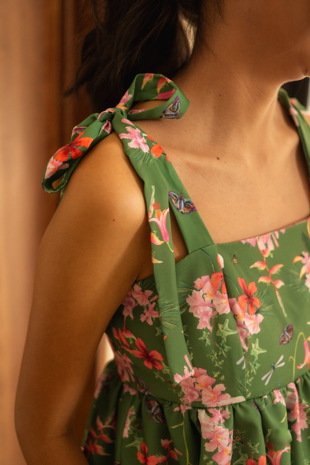 SERENA TOP- PEPLUM PRINT FLORESTA
