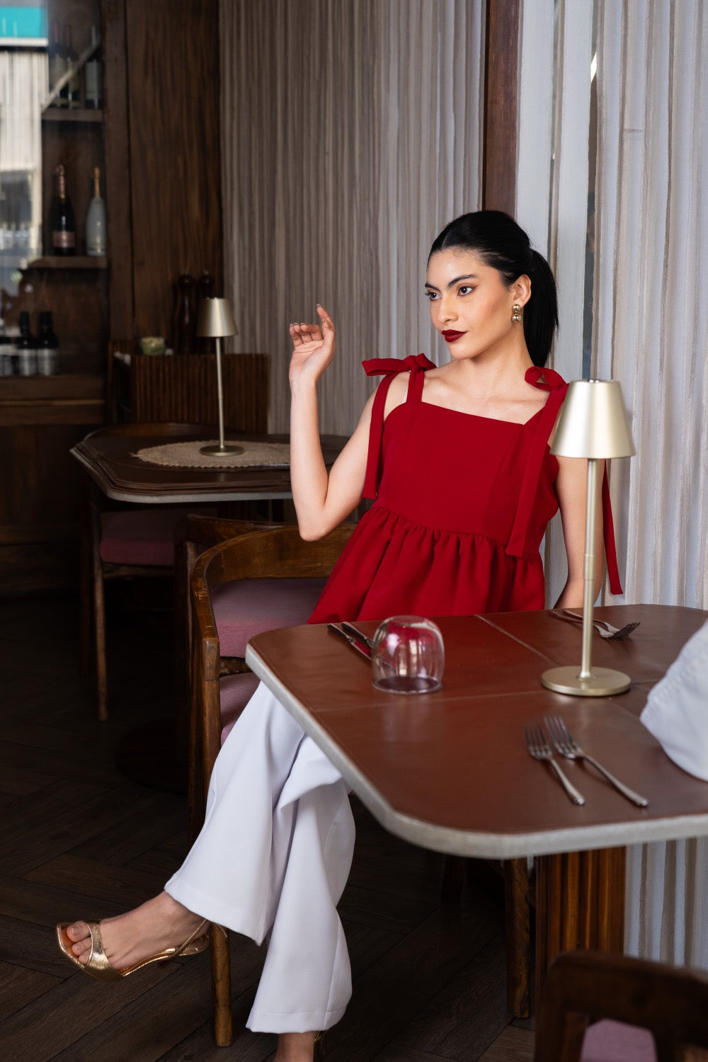 SERENA TOP- PEPLUM