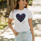 Tees blancas "Lluvia de diamantes"
