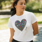 Tees blancas "Lluvia de diamantes"