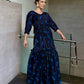 Vestido largo negro Libelulas
