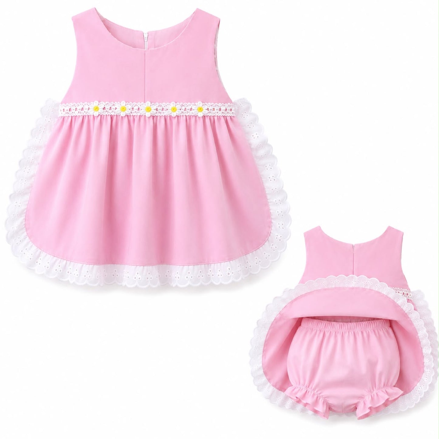 Conjunto de gabachita y calzón para bebé