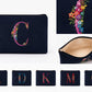 Cosmetiquera bordada con iniciales