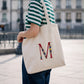 Tote bag bordada con iniciales